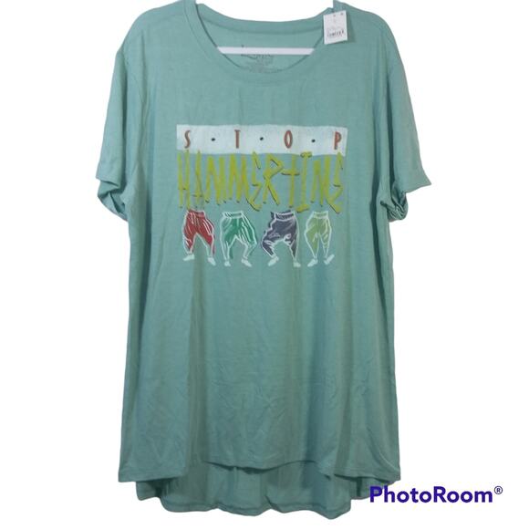 LYRIC CULTURE WOMEN'S SHORT SLEEVE STOP HAMMER TIME GRAPHIC T-SHIRT SIZE 2X - Picture 1 of 7